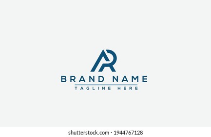 AR Logo Design Template Vector Graphic Branding Element.