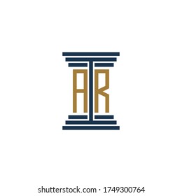 ar logo design vector icon symbol