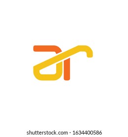 ar logo design vector template