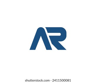Plantilla vectorial de diseño de logotipo AR