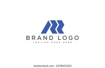 AR logo design vector template design for brand