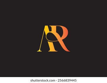 AR logo desing and monogram logo
