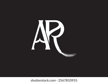 AR logo desing and monogram logo
