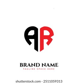 AR logo fuente y número. ci identidad corporativa lujo moderno. Tipografía elegante letra de belleza serif italic Fuentes decorativas marca boda vintage retro logotipos. Ilustración vectorial
