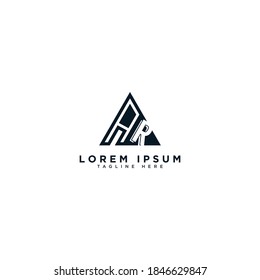 AR logo icon design template vector illustration 