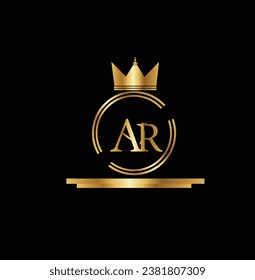 AR logo, AR icon, AR letter, AR vector, technology, business, art, symbol,