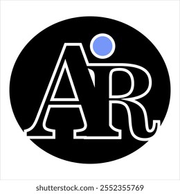 Ar Logo vector for business and production