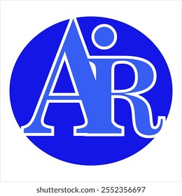 Ar Logo vector for business and production