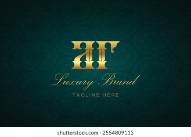 AR LUXURY LETTER LOGO DESIGN. It is a luxury letter monogram logo, this logo is made by combining two letters