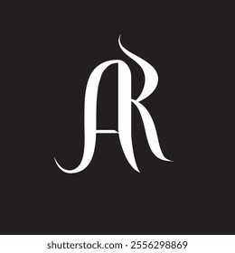  AR modern elegance and creative logo design .AR luxurious alphabet design . AR letter initial logo design.

