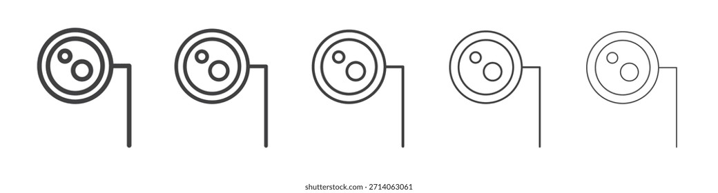 Ar Monokel-Icon-Design, Logo, App, UI. Vektorgrafik, EPS