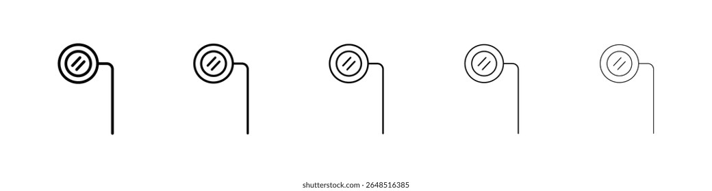 Ar monocle icon filled flat sign concept for web design.