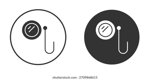 Ar Monokel-Symbol-Zeichen-Paket. Vektorsymbole für grafische Designs