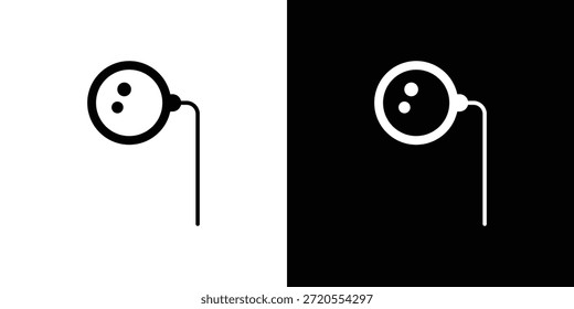 Ar monocle icon. Simple high quality pictogram. Modern solid style