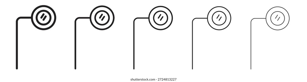 Ícone Ar monocle. Estilo de contorno simples. Elementos gráficos.