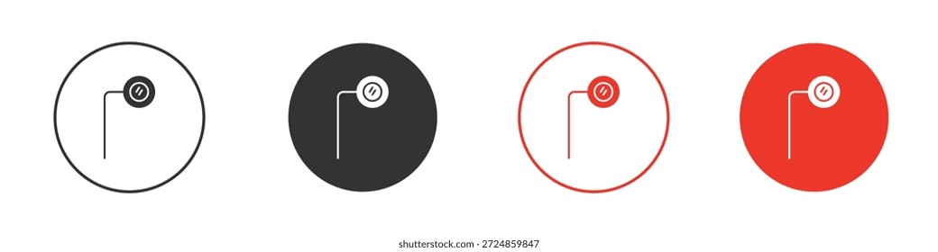 Ar Monokel Symbol Symbol. Einfaches, flaches Design für Web oder mobile App. Minimaler Vektorgrafik-Logotyp.