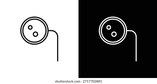 Ar monocle icon. Thin linear web icons