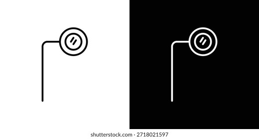 Arme Monokel-Ikone im trendigen Strichliner-Stil. Satz von Webseiten-Icon-Vektorgrafik.