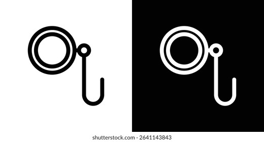 Ar monocle icon vector simple element illustration editable