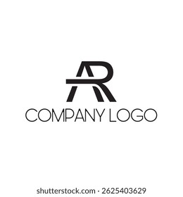 AR Monogram company vector logo symbol