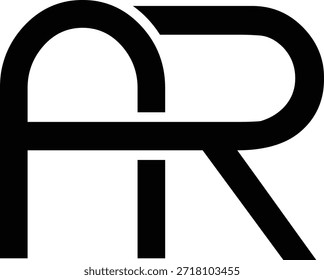 AR Monogram Logo para la marca