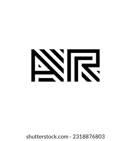 AR Monogram Logo Design Idea