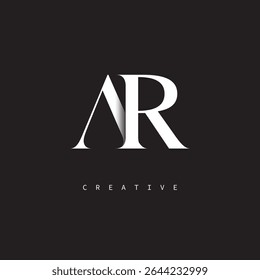AR Monogram Logo Minimal Elegant