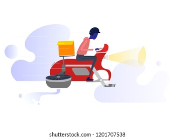 AR Motorcycle Delivery
