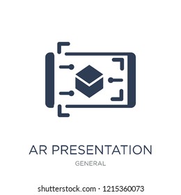 ar presentation icon. Trendy flat vector ar presentation icon on white background from general collection, vector illustration can be use for web and mobile, eps10