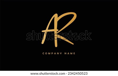 AR R A Abstract Letters Logo Monogram