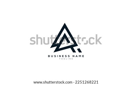 AR, RA, A, R, AA, AD, DA, AV, VA, AI, IA, Abstract initial monogram letter alphabet logo design