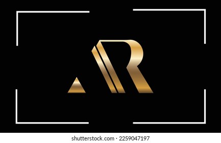 AR, RA, A, R, Abstract Letters Logo Monogram