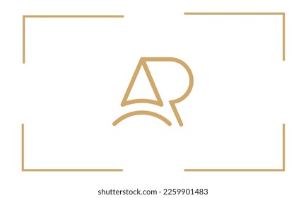 AR, RA, A, R, Abstract Letters Logo Monogram