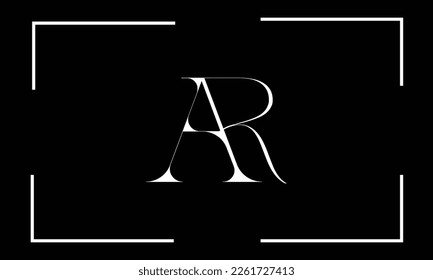 AR, RA, A, R, Abstract Letters Logo Monogram