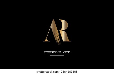 AR, RA, A, R abstract letters logo monogram