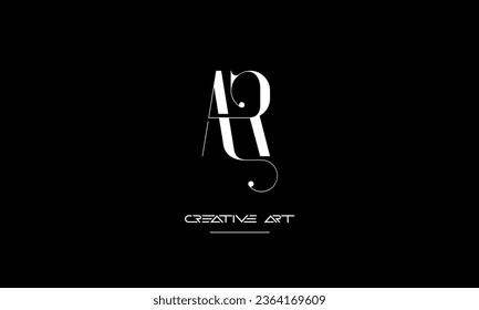 AR, RA, A, R abstract letters logo monogram