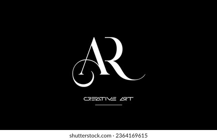 AR, RA, A, R abstract letters logo monogram