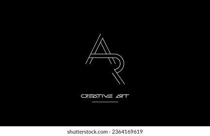 AR, RA, A, R abstract letters logo monogram