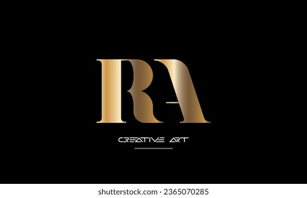 AR, RA, A, R abstract letters logo monogram