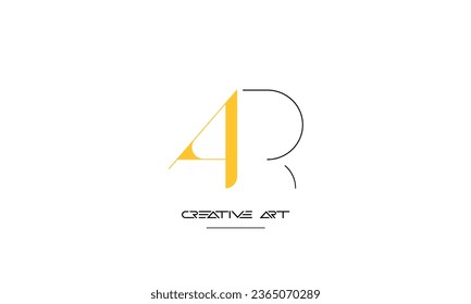 AR, RA, A, R abstract letters logo monogram