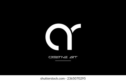 AR, RA, A, R abstract letters logo monogram