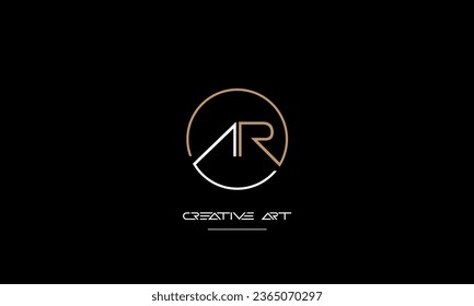 AR, RA, A, R abstract letters logo monogram