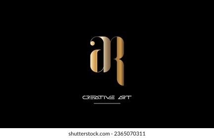 AR, RA, A, R abstract letters logo monogram