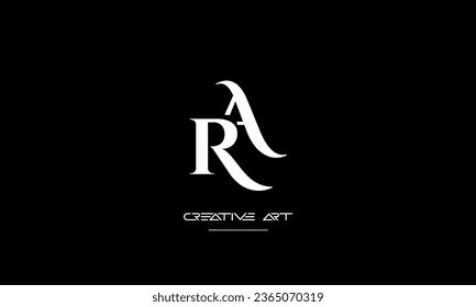 AR, RA, A, R abstract letters logo monogram