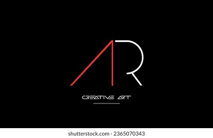 AR, RA, A, R abstract letters logo monogram