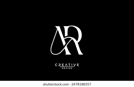 AR, RA, A, R, Abstrakte Buchstaben Logo-Monogramm