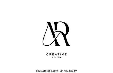 AR, RA, A, R, Abstrakte Buchstaben Logo-Monogramm