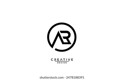 AR, RA, A, R, Abstract Letters Logo Monogram