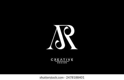 AR, RA, A, R, Abstrakte Buchstaben Logo-Monogramm