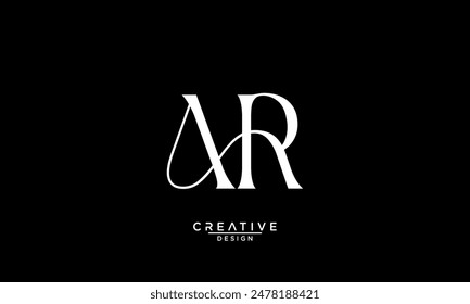 AR, RA, A, R, Abstrakte Buchstaben Logo-Monogramm